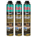 Akfix 966P Subfloor Polyurethane Adhesive Gun Foam - 3 Pack