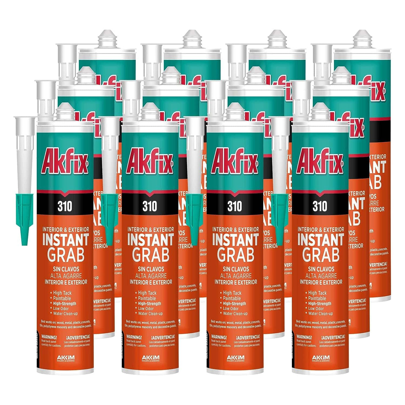 Instant Grab Akfix 310 Instant Grab Adhesive, White | Solvent-Free Glue