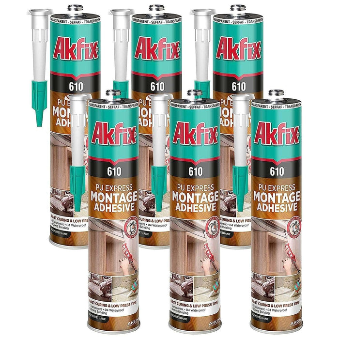 Akfix 610 Heavy Duty Construction Adhesive - 6 Pack