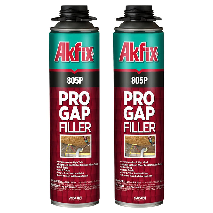 Akfix 805P Pro Gap Filler, Insulation Gun Foam Sealant 29 fl oz
