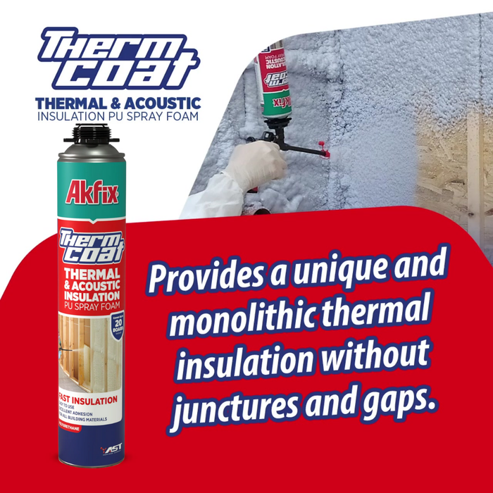 Akfix ThermCoat Spray Foam Insulation Kit (Closed Cell) | Fire Rated