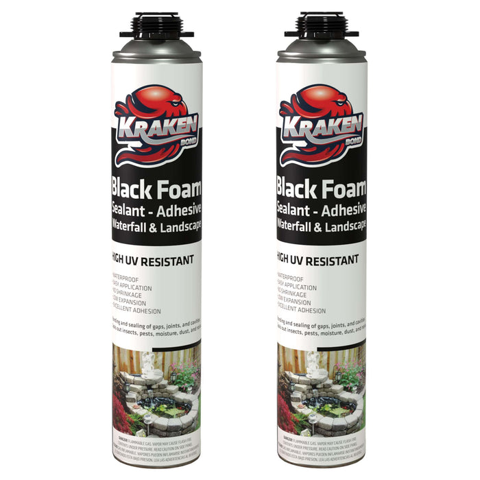 Kraken Bond Black Gun Foam Waterfall & Landscape Adhesive Sealant