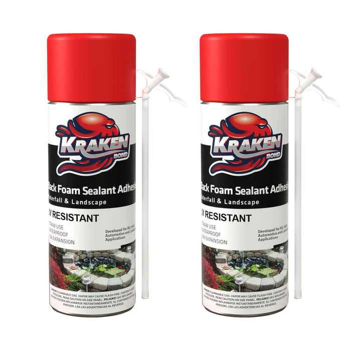 Kraken Bond Black Gun Foam Waterfall & Landscape Adhesive Sealant