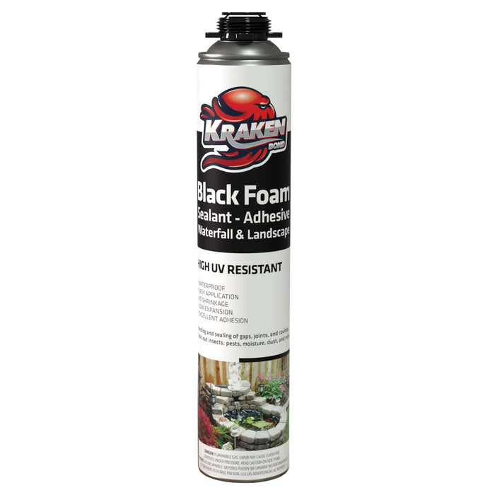 Kraken Bond Black Gun Foam Waterfall & Landscape Adhesive Sealant