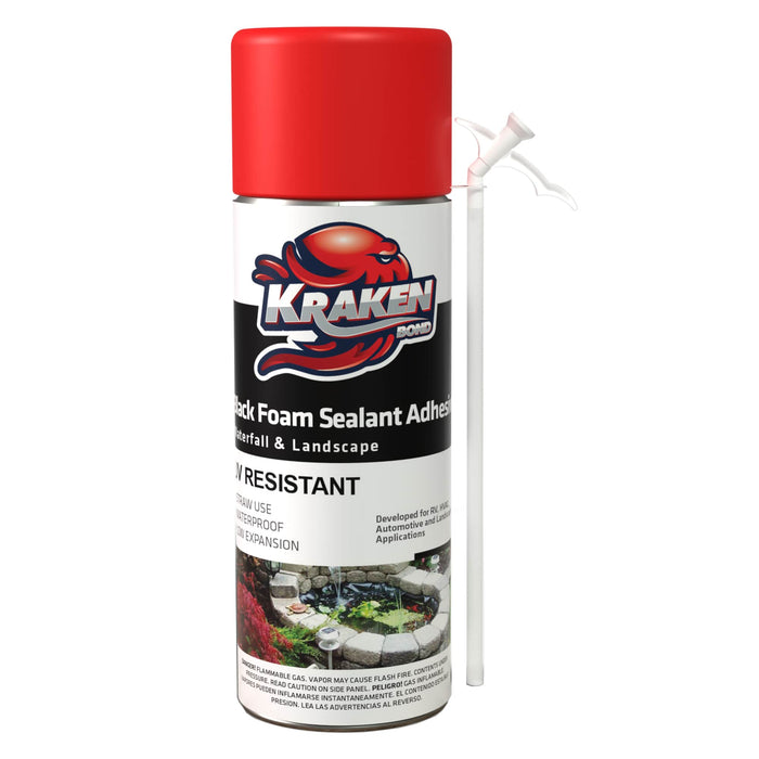 Kraken Bond Black Gun Foam Waterfall & Landscape Adhesive Sealant