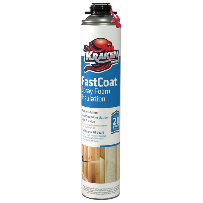 Kraken Bond FastCoat Spray Foam Insulation, Closed Cell - 1 Pack