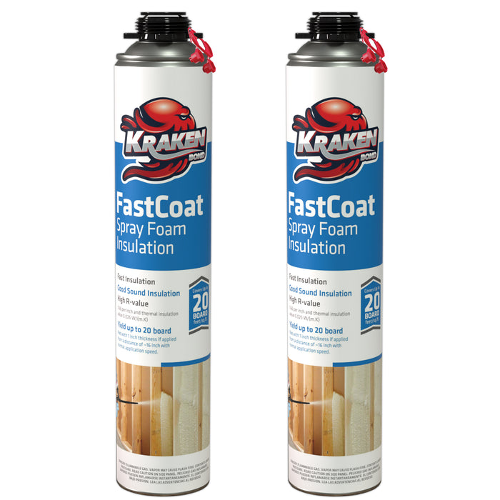 Kraken Bond FastCoat Spray Foam Insulation, Closed Cell