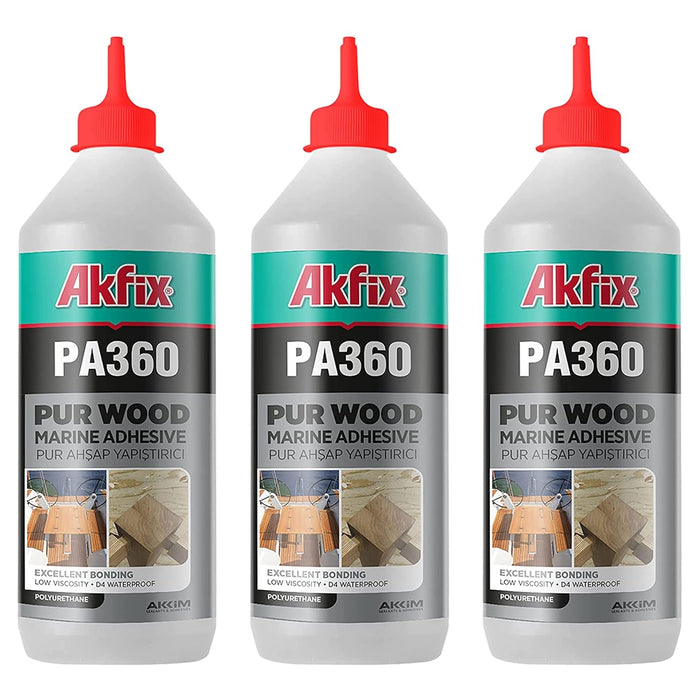 Akfix PA360 Waterproof Polyurethane Wood Marine Adhesive 15.4 fl oz