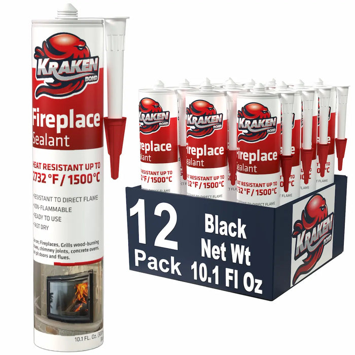 Kraken Bond Fireplace Sealant - Fireplace Caulk - 1 Pack