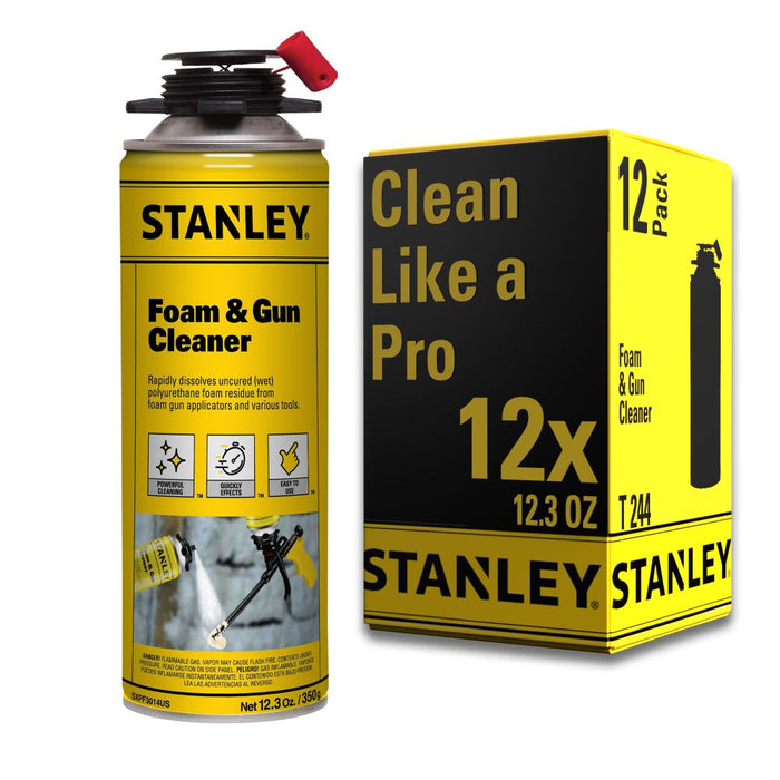 Stanley Polyurethane Foam Cleaner & Foam Gun Cleaner, 12.3oz