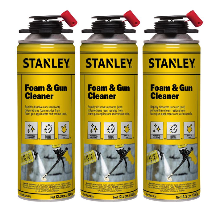 Stanley Polyurethane Foam Cleaner & Foam Gun Cleaner, 12.3oz