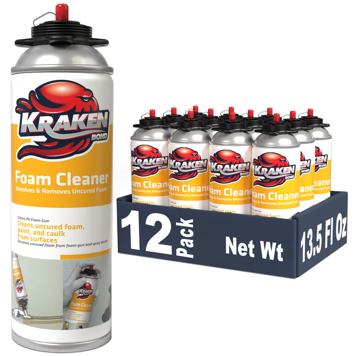 Kraken Bond Polyurethane Foam and Foam Gun Cleaner