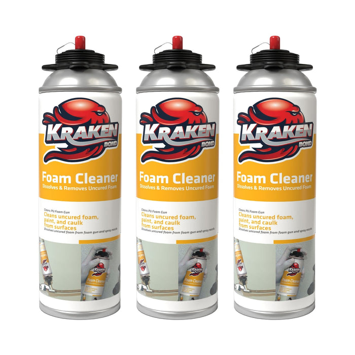 Kraken Bond Polyurethane Foam and Foam Gun Cleaner