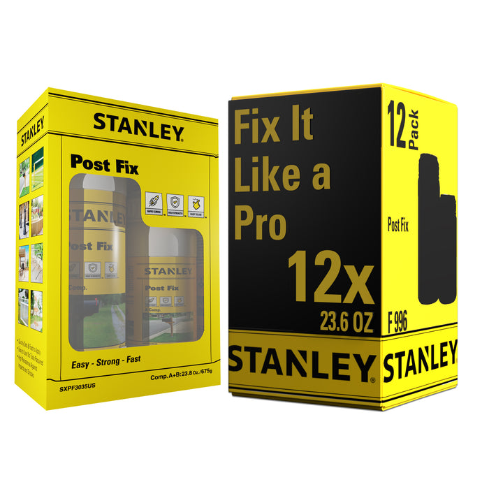 Stanley Post Fix, Fence Post Foam - Rapid Installation Composite, 23.8oz