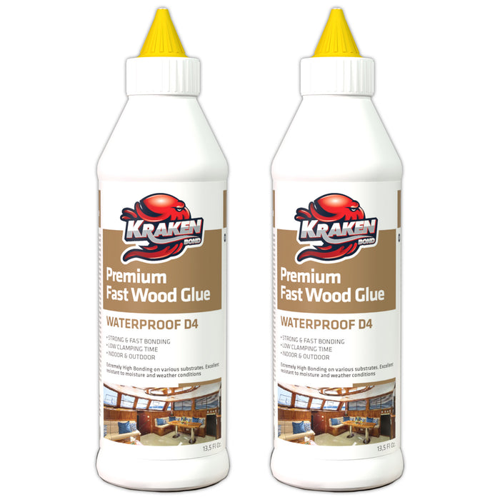 Kraken Bond D4 Premium Fast Wood Glue - 13.5 fl oz