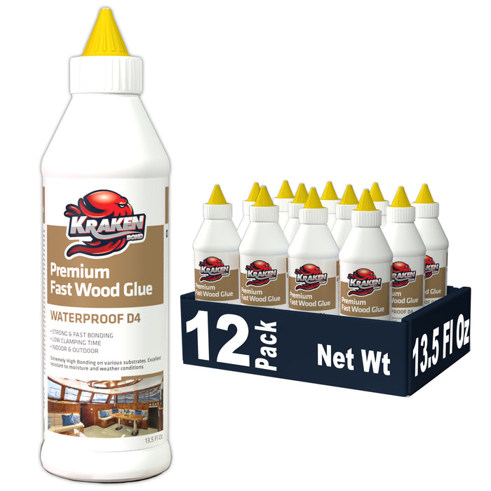 Kraken Bond D4 Premium Fast Wood Glue - 13.5 fl oz