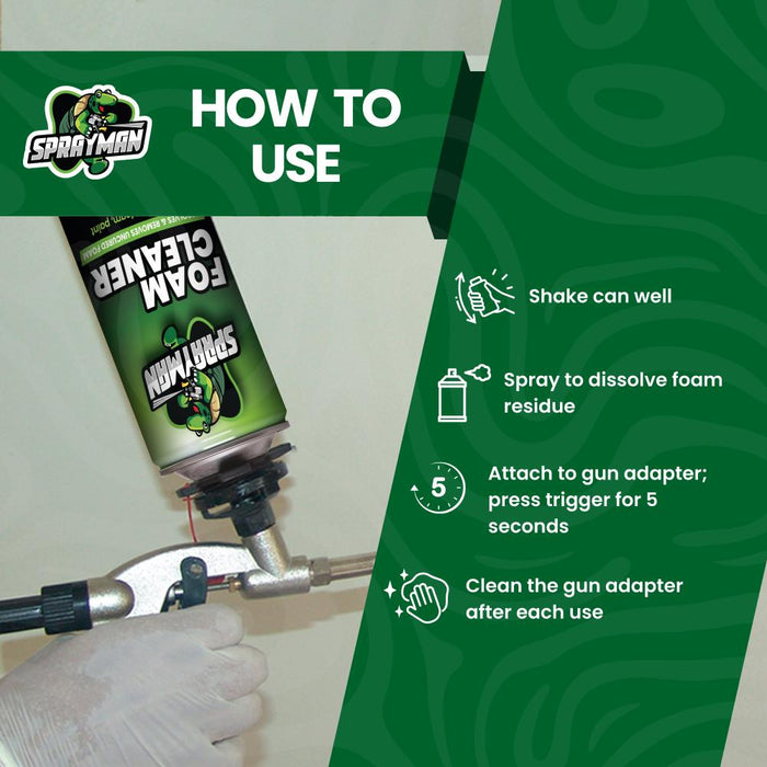 Sprayman Foam Cleaner - Spray Foam Gun Cleaner