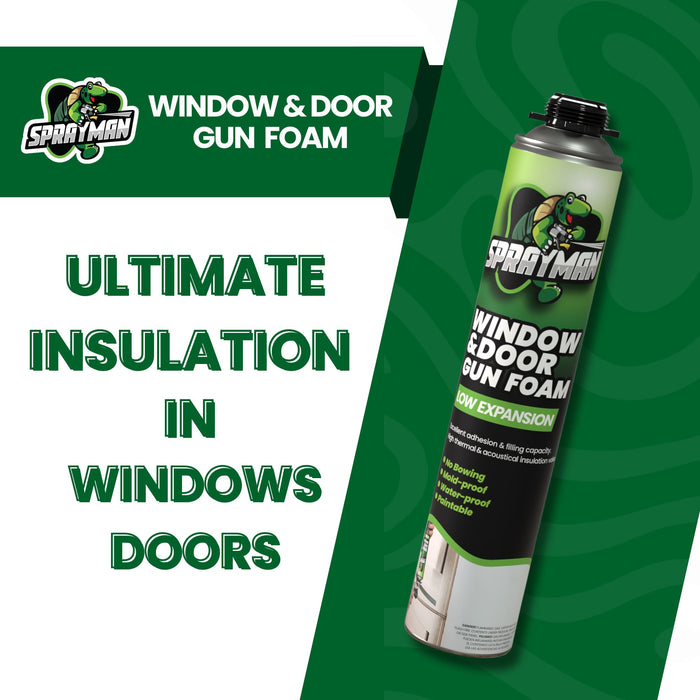 Sprayman Window & Door Low Expansion Spray Foam