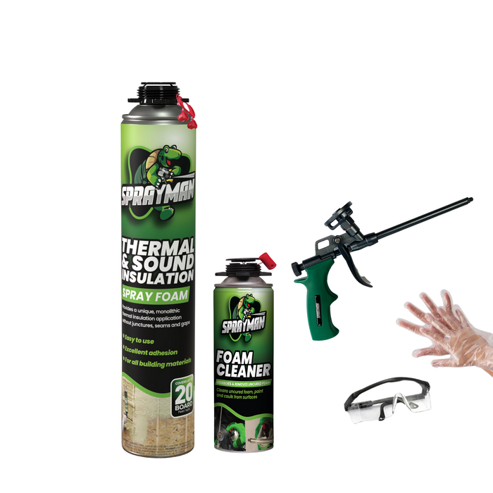 Sprayman Thermal & Sound Insulation Spray Foam, Closed Cell