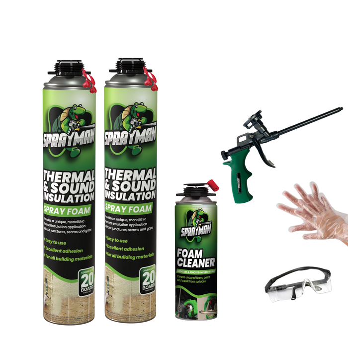 Sprayman Thermal & Sound Insulation Spray Foam, Closed Cell