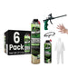 Sprayman Thermal & Sound Insulation Spray Foam Kit 6 Pack + 1 Foam Cleaner + 1 Foam Gun + 1 Protection Set