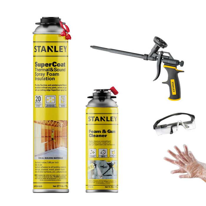 Stanley SuperCoat Thermal & Sound Insulation Spray Foam (Closed Cell)