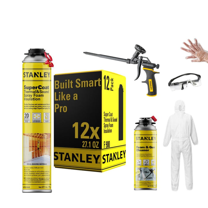 Stanley SuperCoat Thermal & Sound Insulation Spray Foam (Closed Cell)