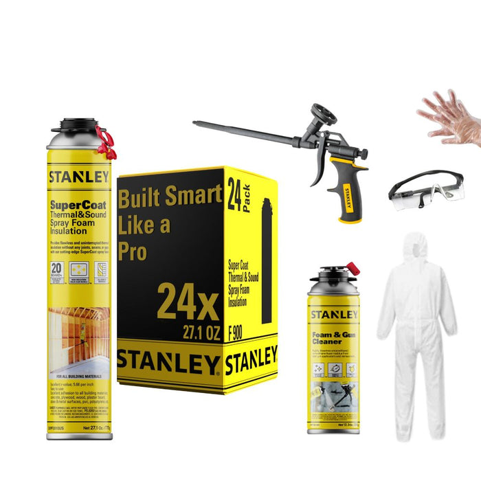 Stanley SuperCoat Thermal & Sound Insulation Spray Foam (Closed Cell)