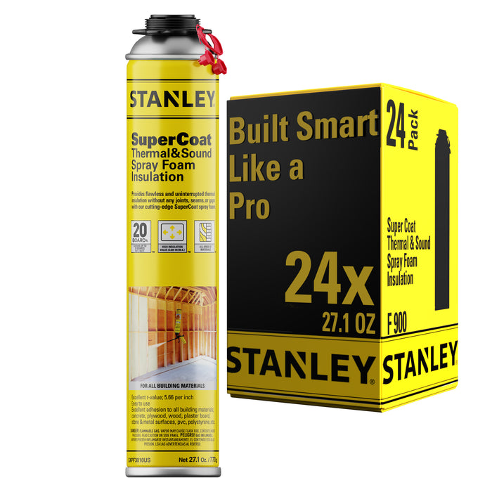 Stanley SuperCoat Thermal & Sound Insulation Spray Foam (Closed Cell)