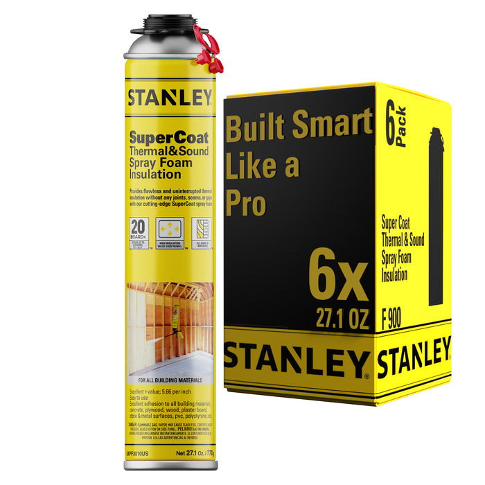 Stanley SuperCoat Thermal & Sound Insulation Spray Foam (Closed Cell)