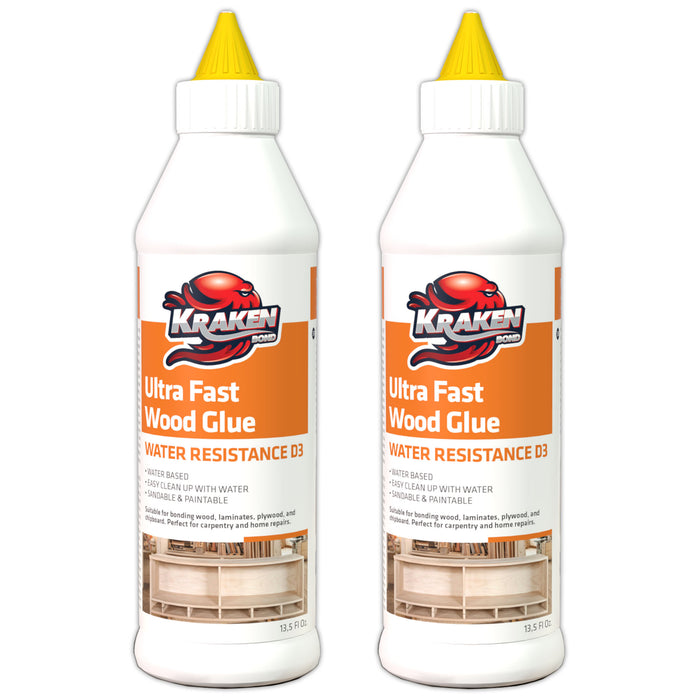 Kraken Bond D3 White PVA Ultra Fast Wood Glue - 13.5 fl oz