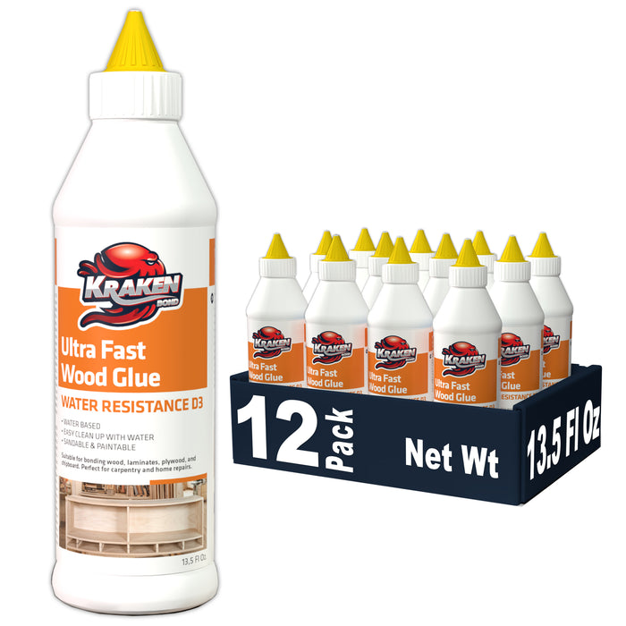 Kraken Bond D3 White PVA Ultra Fast Wood Glue - 13.5 fl oz