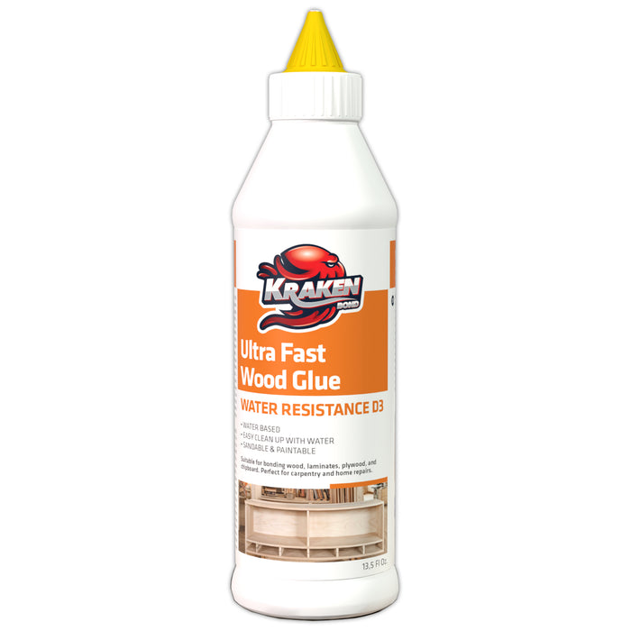 Kraken Bond D3 White PVA Ultra Fast Wood Glue - 13.5 fl oz