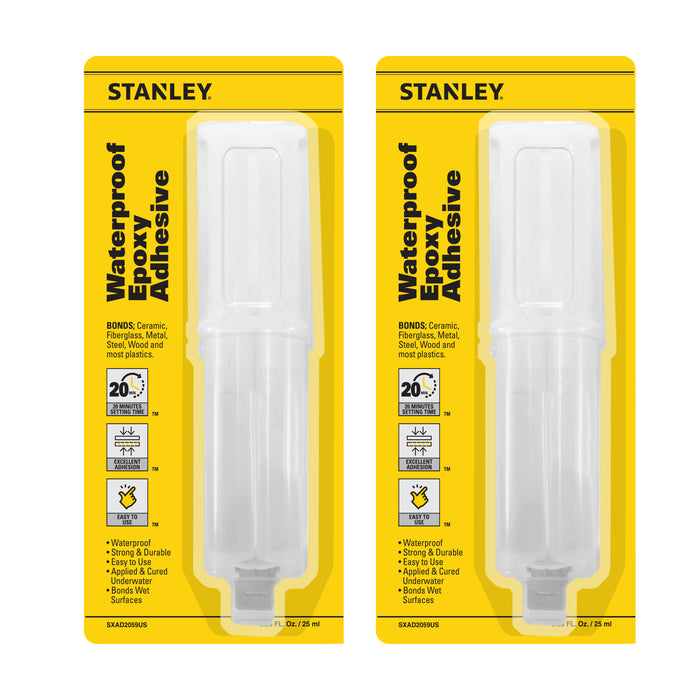 Stanley Waterproof Epoxy Adhesive - Strong Bond, 0.85oz