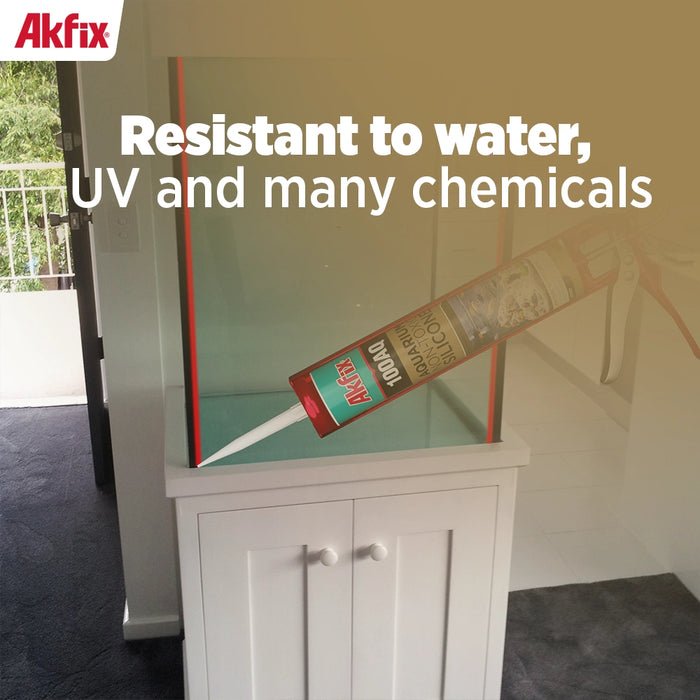 Akfix 100AQ Aquarium Silicone Sealant - 10.1 fl oz