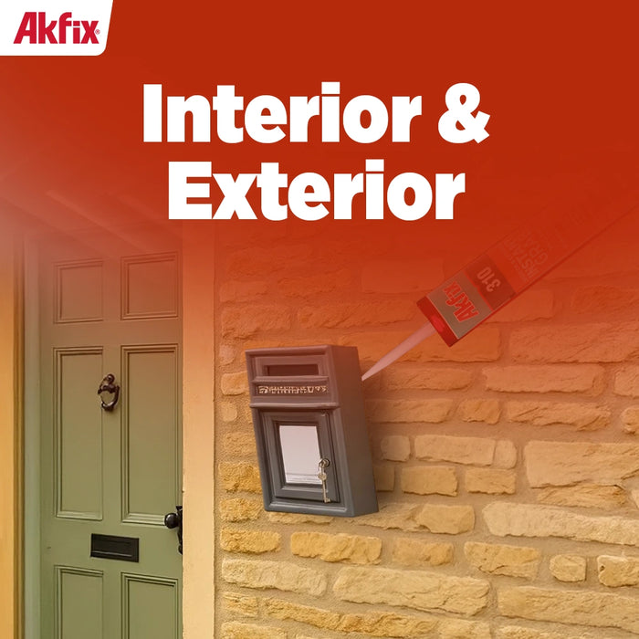 Akfix 310 Instant Grab Adhesive - White, 10.1 fl oz