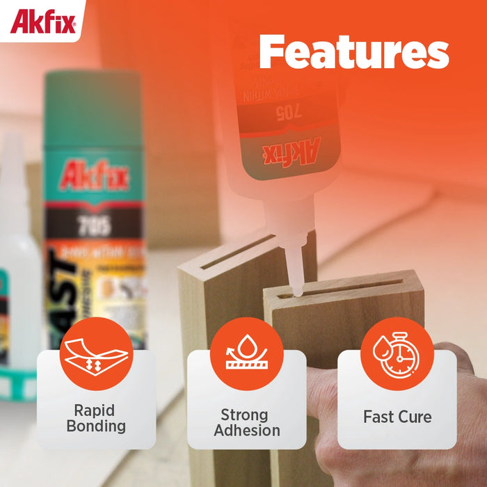 Akfix 705 Superfast Adhesive with Spray Adhesive Activator