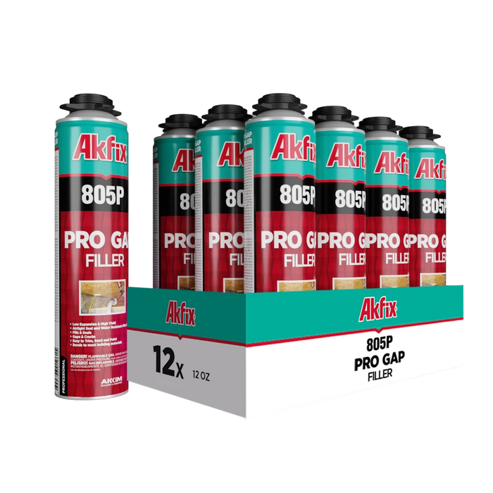 Akfix 805P Pro Gap Filler, Insulation Gun Foam Sealant 29 oz
