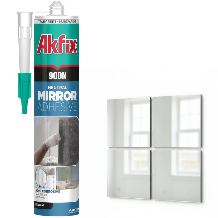 Akfix 900N Neutral Mirror Adhesive - Clear, 10.5 fl oz