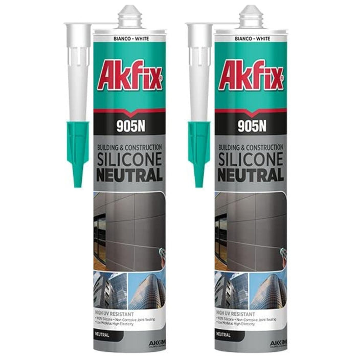 Akfix 905N Neutral Silicone Sealant 10.5 fl oz