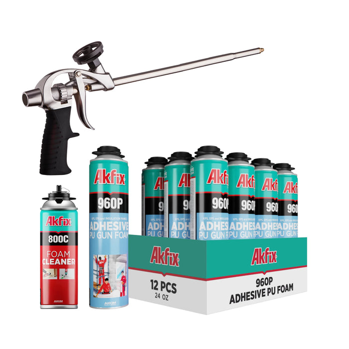 Akfix 960P Adhesive PU Gun Foam | High-Yield Construction Adhesive