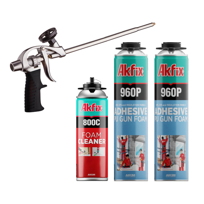 Akfix 960P Adhesive PU Gun Foam | High-Yield Construction Adhesive