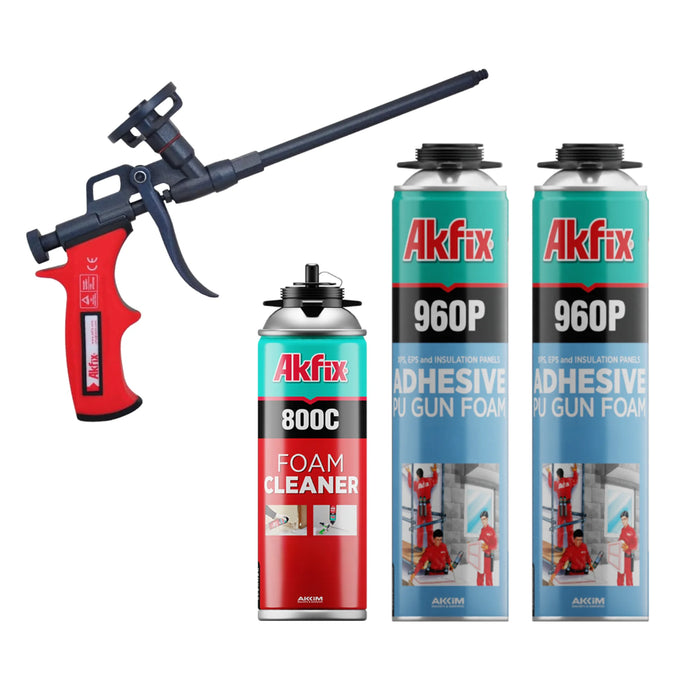 Akfix 960P Adhesive PU Gun Foam | High-Yield Construction Adhesive