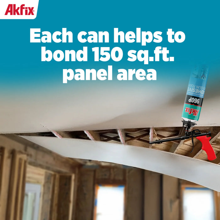 Akfix 960P Adhesive PU Gun Foam | High-Yield Construction Adhesive