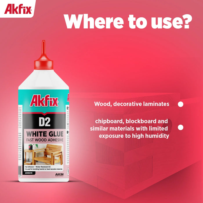 Akfix D2 PVA Glue Super Frame Work 17.6 fl oz