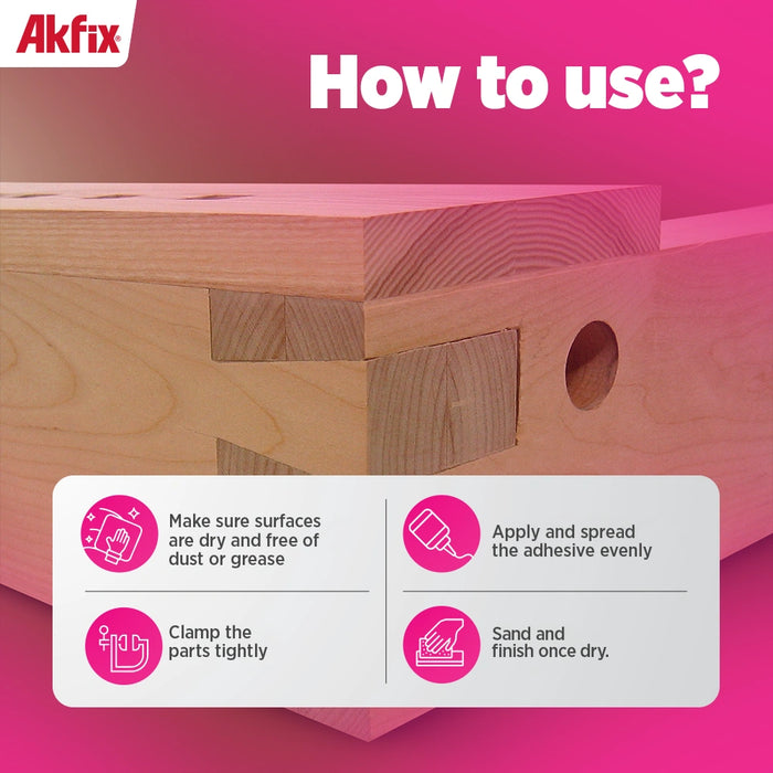 Akfix D2 PVA Glue Super Frame Work 17.6 fl oz