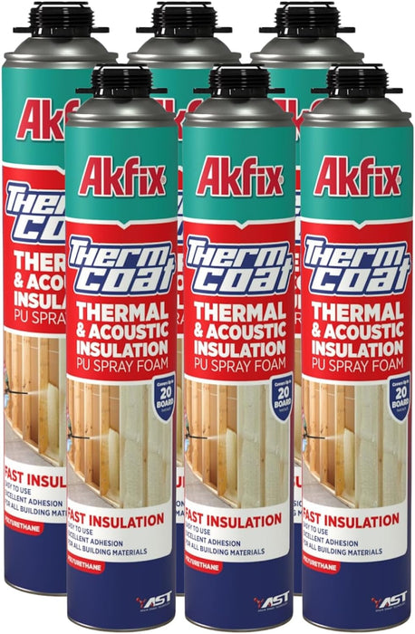 Akfix Thermcoat Thermal & Acoustic Insulation Spray Foam, (Closed Cell)