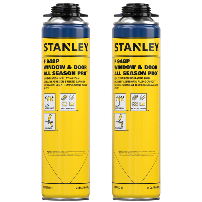 Stanley F948P All Seasons Pro Gap Filler Gun Foam, 24oz