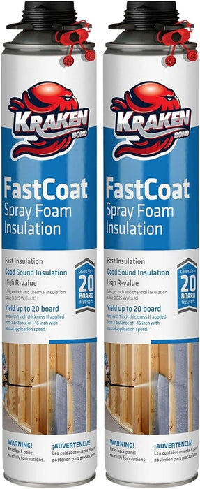 Kraken Bond FastCoat Spray Foam Insulation, Closed Cell