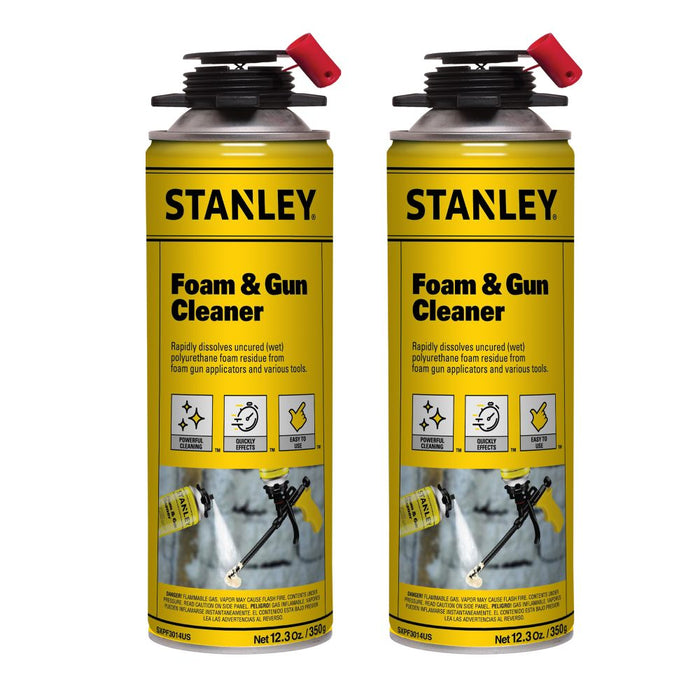 Stanley Polyurethane Foam Cleaner & Foam Gun Cleaner, 12.3oz